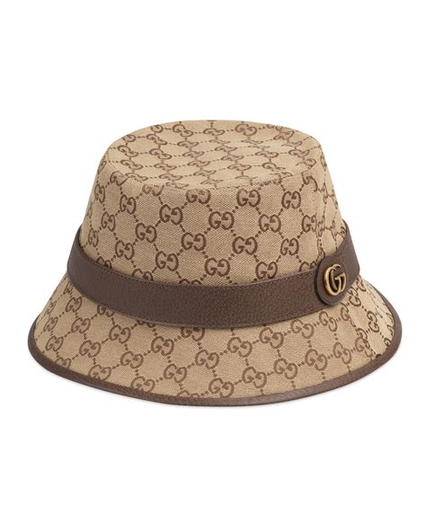 gucci canvas bucket hat|gucci bucket hat for sale.